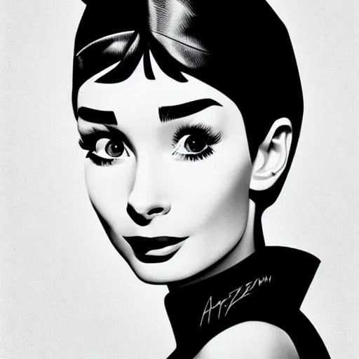 in the style of diego fazio, artgerm, beautiful audrey Stable