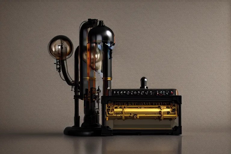 Vacuum tube radio by Craig mullins, volumetric light, Stable