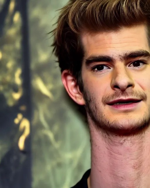 a cursed image of andrew garfield in a dark, empty Stable Diffusion