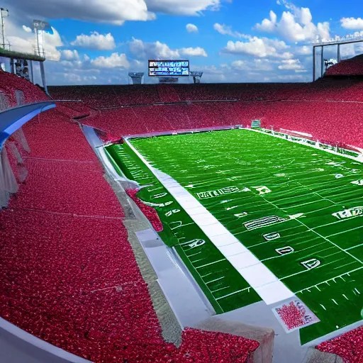Super College Football Stadium, 8k photo —h 1024 —w Stable Diffusion