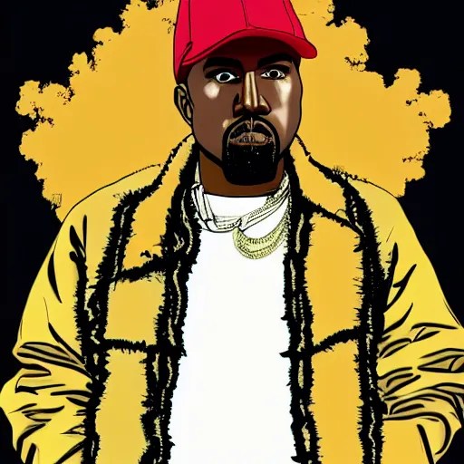Kanye West by Hirohiko Araki Stable Diffusion OpenArt