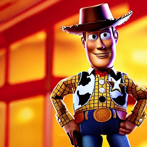 woody harrelson as toy story's sheriff woody, high Stable Diffusion