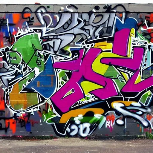 a graffiti painting of the death of hip hop Stable Diffusion OpenArt