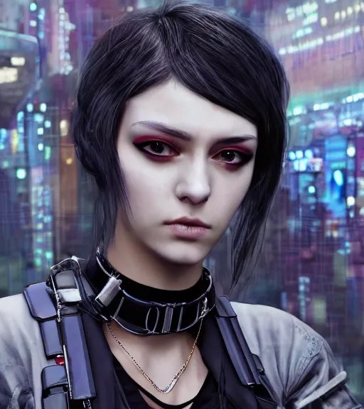 detailed realistic female character cyberpunk wearing Stable Diffusion OpenArt
