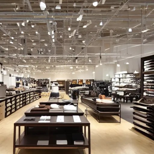 crate and barrel store interior Stable Diffusion