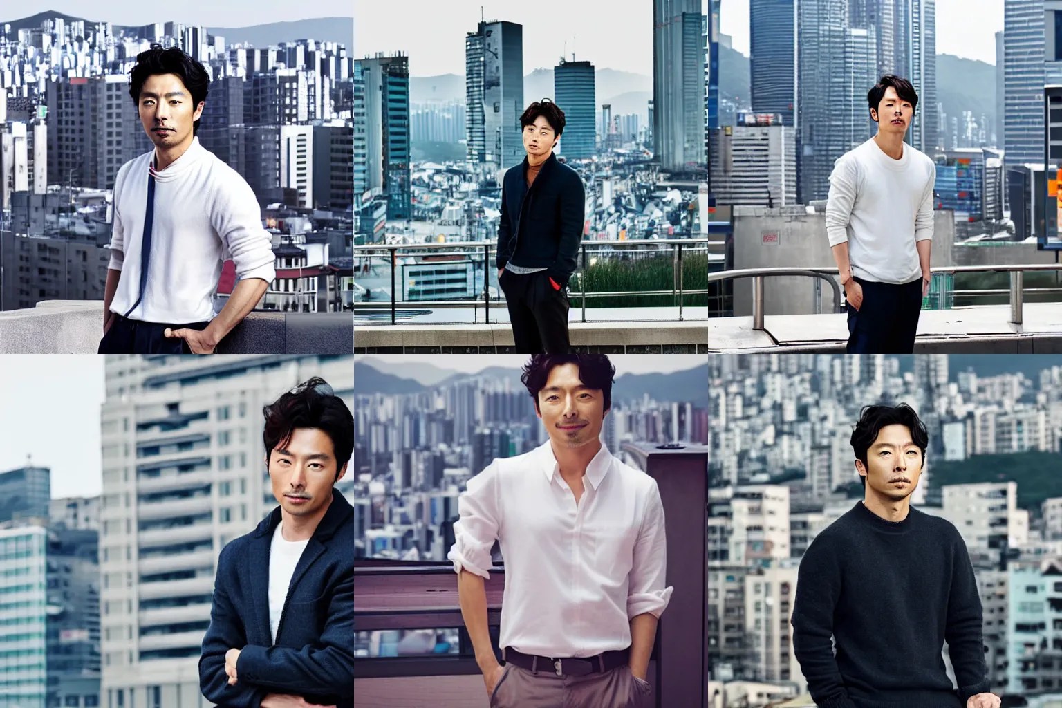 korean actor gong yoo portrait, hands in pockets, Stable Diffusion OpenArt