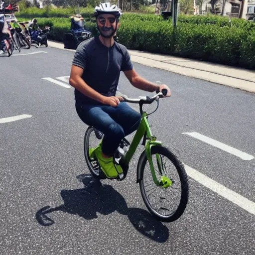 pepe riding bike Stable Diffusion OpenArt