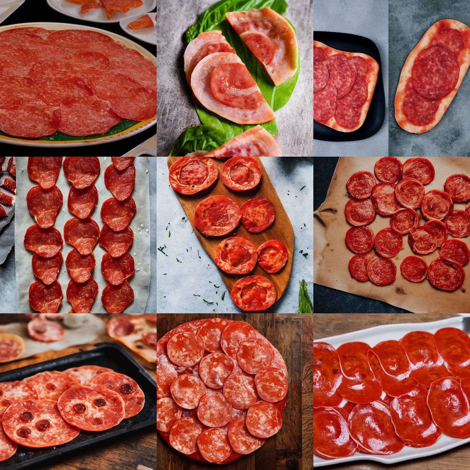 my skin turned into pepperoni, food photography Stable Diffusion
