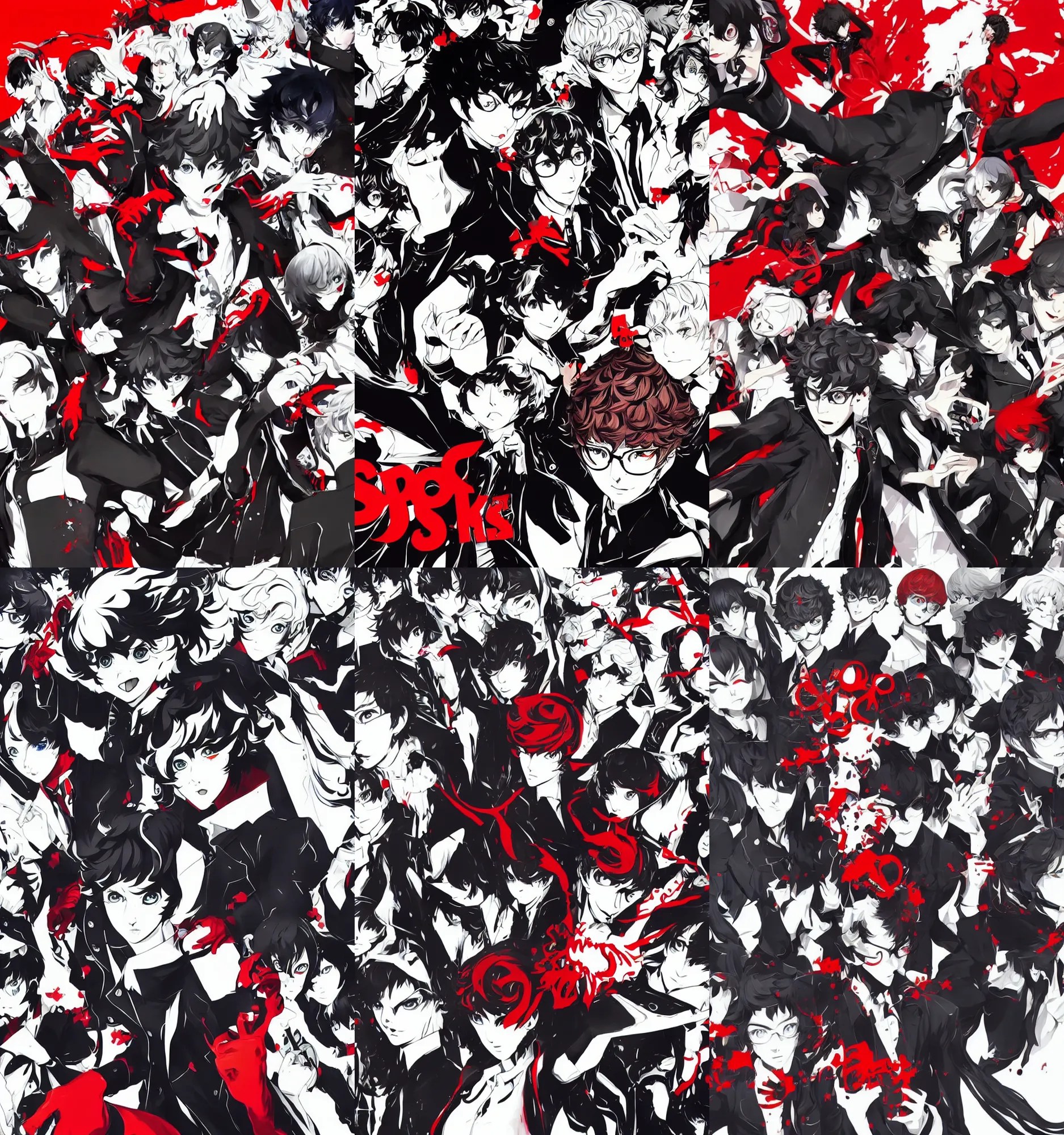 persona 5, official character art Stable Diffusion OpenArt