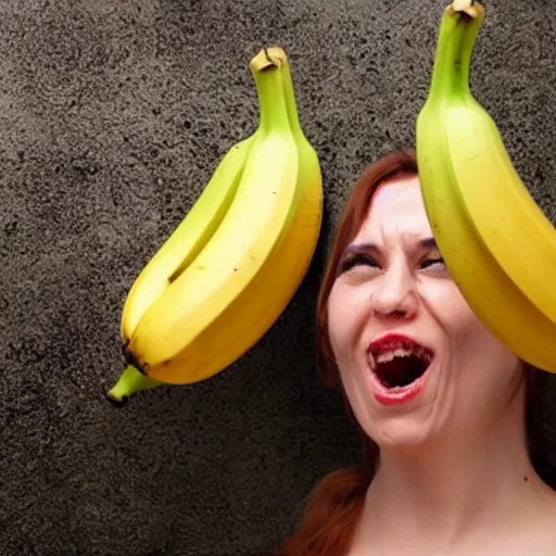 bananas explode on face Stable Diffusion OpenArt