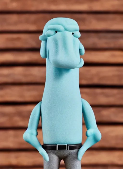 funko pop figure of [ handsome ] squidward, chiseled Stable Diffusion
