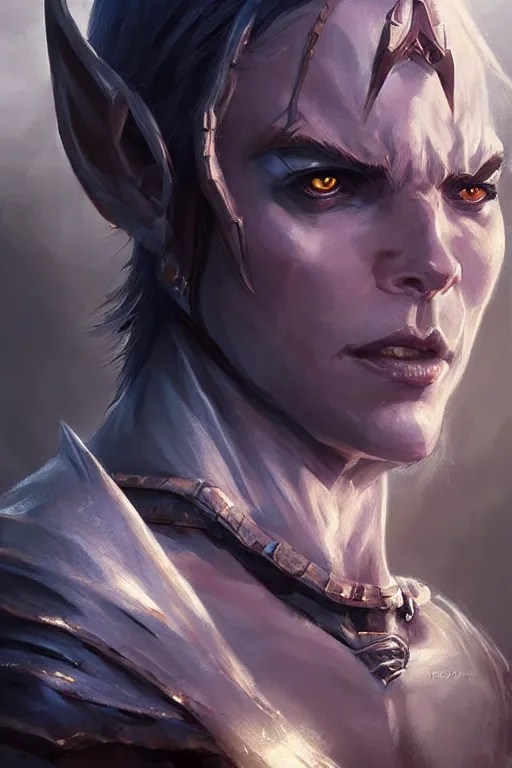dungeons and dragons character dark evil elf closeup Stable Diffusion
