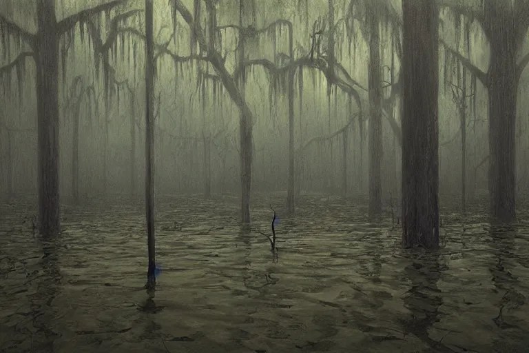scene from louisiana swamps, graveyard, voodoo, Stable Diffusion OpenArt