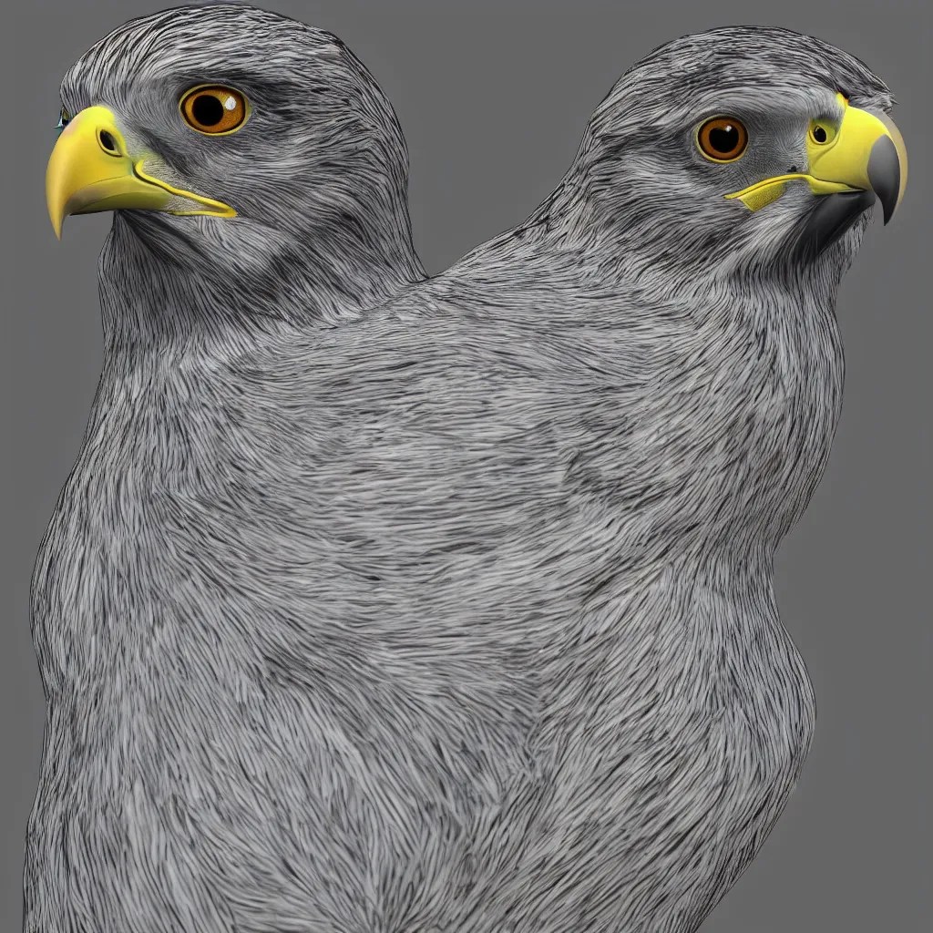 Falcon bird face, low poly mesh Stable Diffusion OpenArt