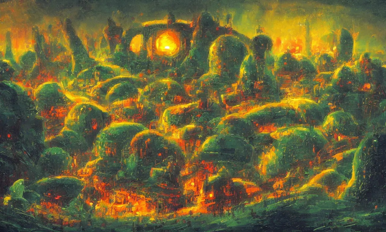 The Melon Kingdom in the style of Paul Lehr Stable Diffusion OpenArt