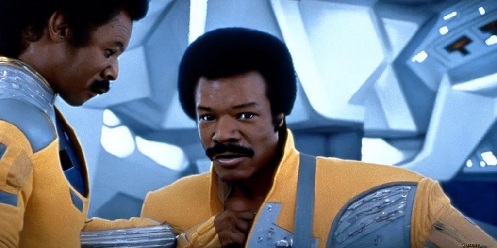 screenshot portrait of Lando Calrissian in the cockpit Stable