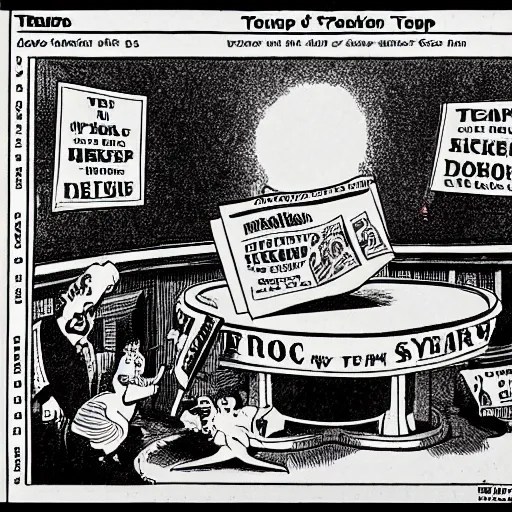 a political newspaper cartoon by Gary Larson Stable Diffusion OpenArt