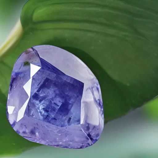 a plant growing cut sapphire gemstones instead of fruit Stable