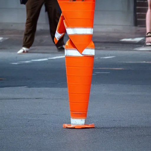 margot robbie stealing a traffic cone, 4 k Stable Diffusion OpenArt