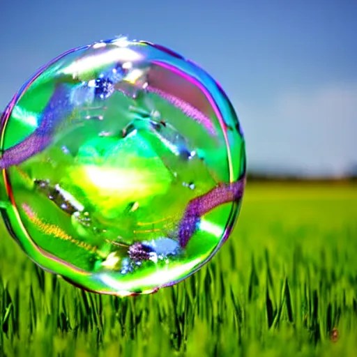 soap bubble in a grass field Stable Diffusion OpenArt