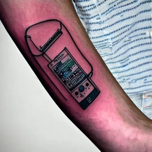 sp 4 0 4 audio mixer tattoo along forearm Stable Diffusion OpenArt