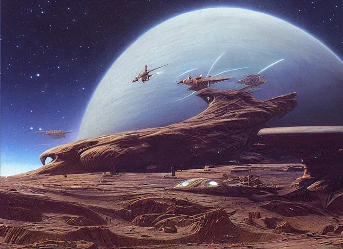 consider phlebas, matte painting, peter elson Stable Diffusion