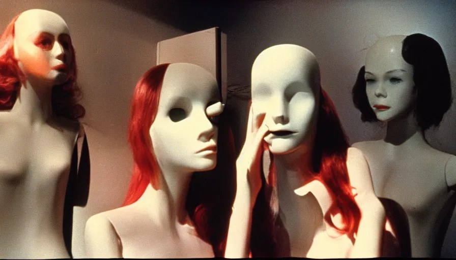 7 0 s film still from a horror movie about mannequins Stable Diffusion