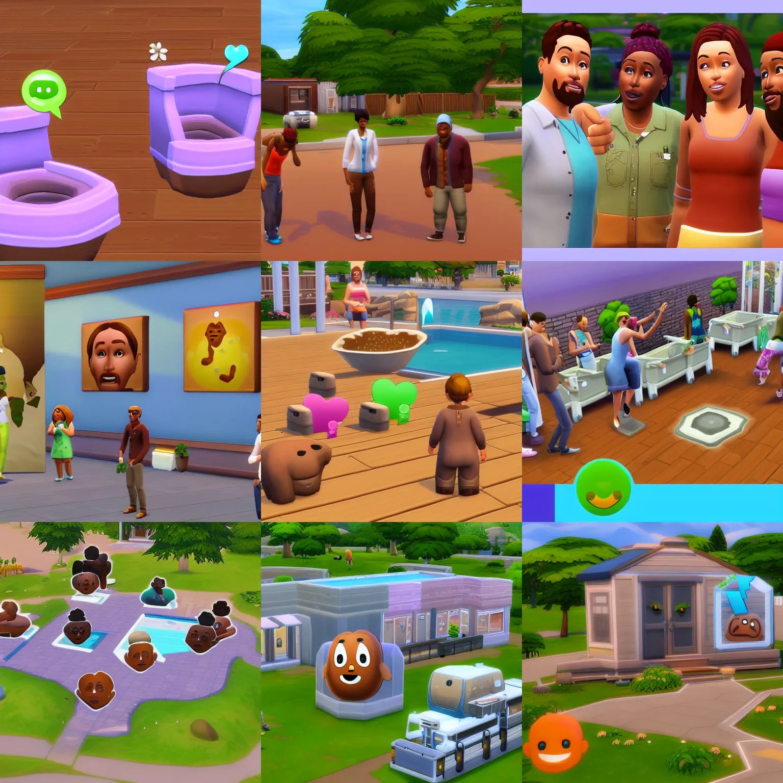 poop emoji in the sims 4 Stable Diffusion OpenArt