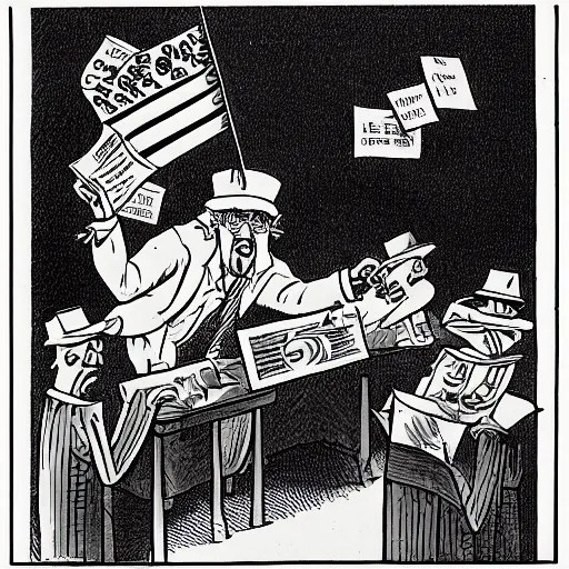 a political newspaper cartoon by Gary Larson Stable Diffusion OpenArt