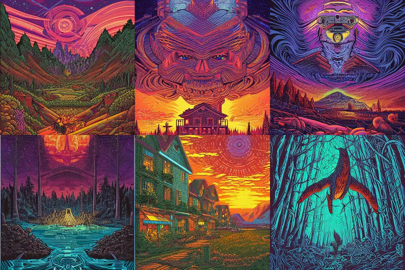 artwork by dan mumford Stable Diffusion OpenArt