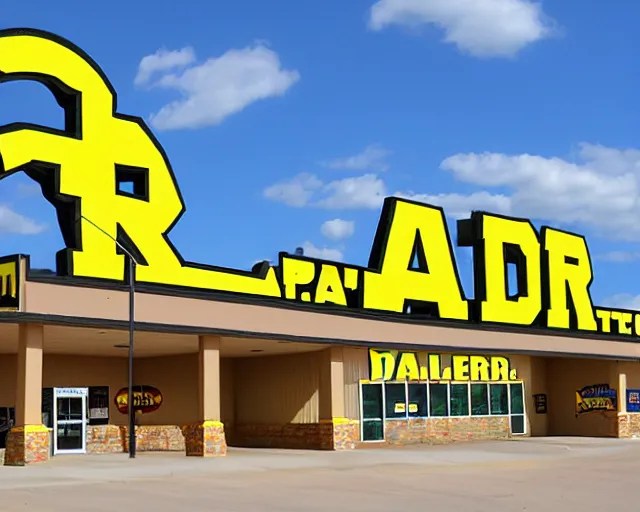 Dollar General themed theme park, in South Dakota Stable Diffusion