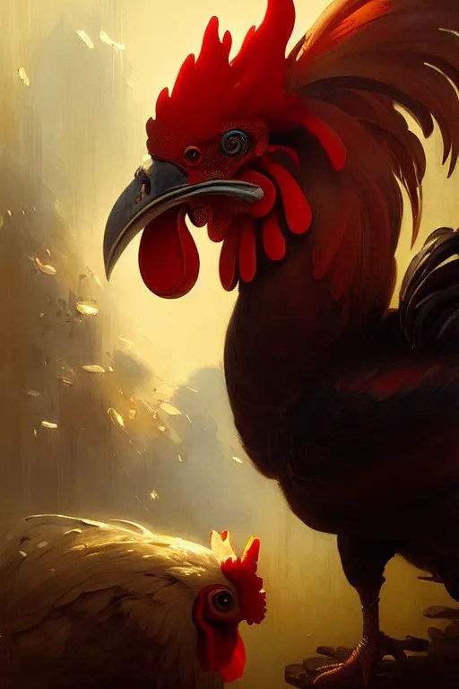 rooster familiar by bayard wu, anna podedworna, gaston Stable