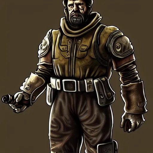 a vibrant photograph of a vladof commissar, extreme Stable Diffusion