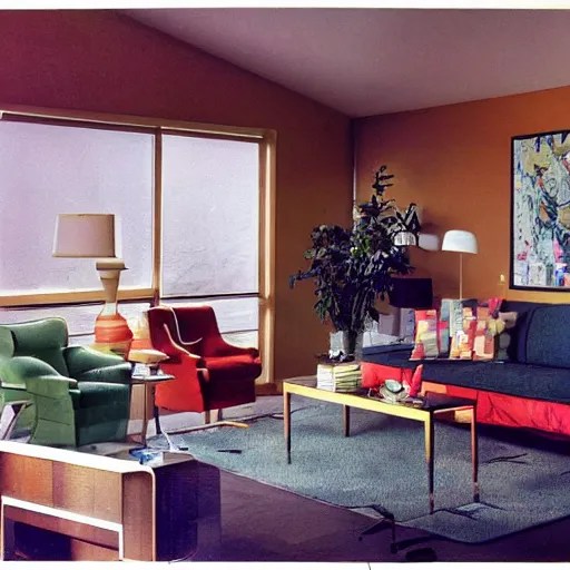 a typical American living room from 1980 Stable Diffusion OpenArt