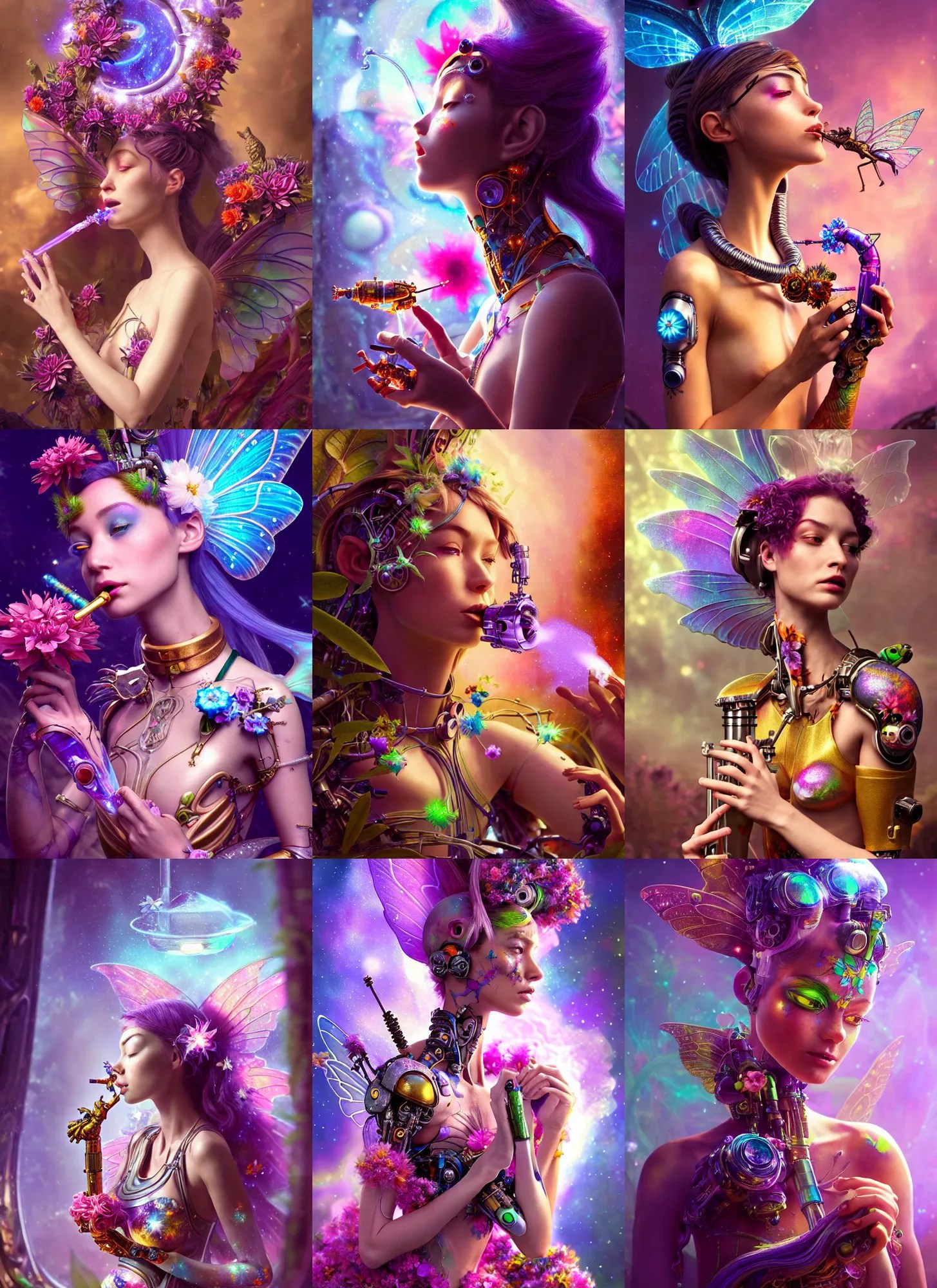 polished lush galactic cheerleader ornate floral edm | Stable Diffusion