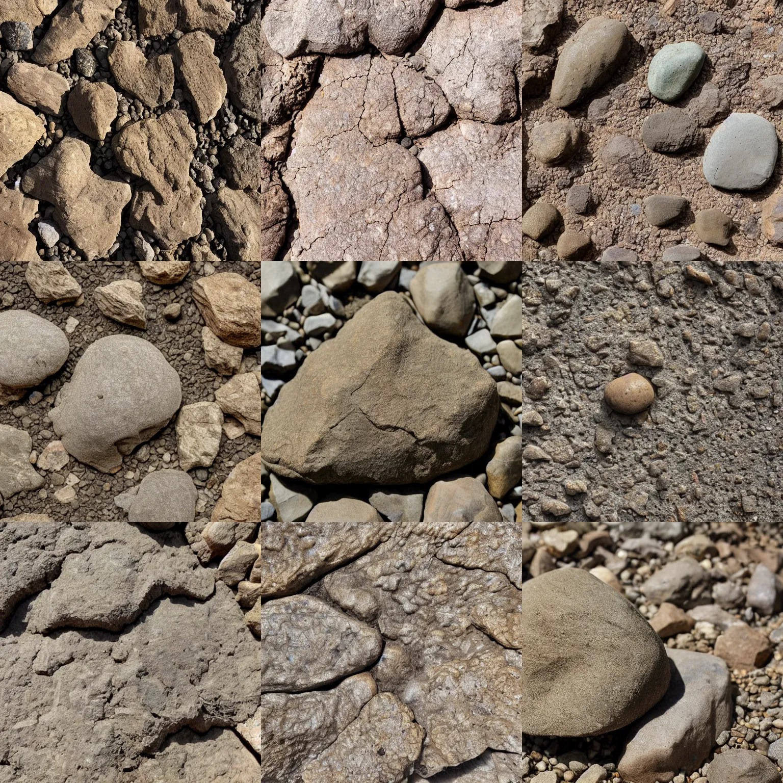 Fossil of Yoda, brownish old fossil remnant, among Stable Diffusion