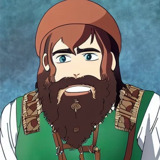 gimli the dwarf in an anime world, incredibly Stable Diffusion OpenArt