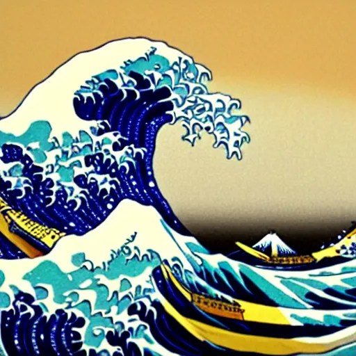 The Great Wave off Kanagawa hyper realistic Stable Diffusion OpenArt