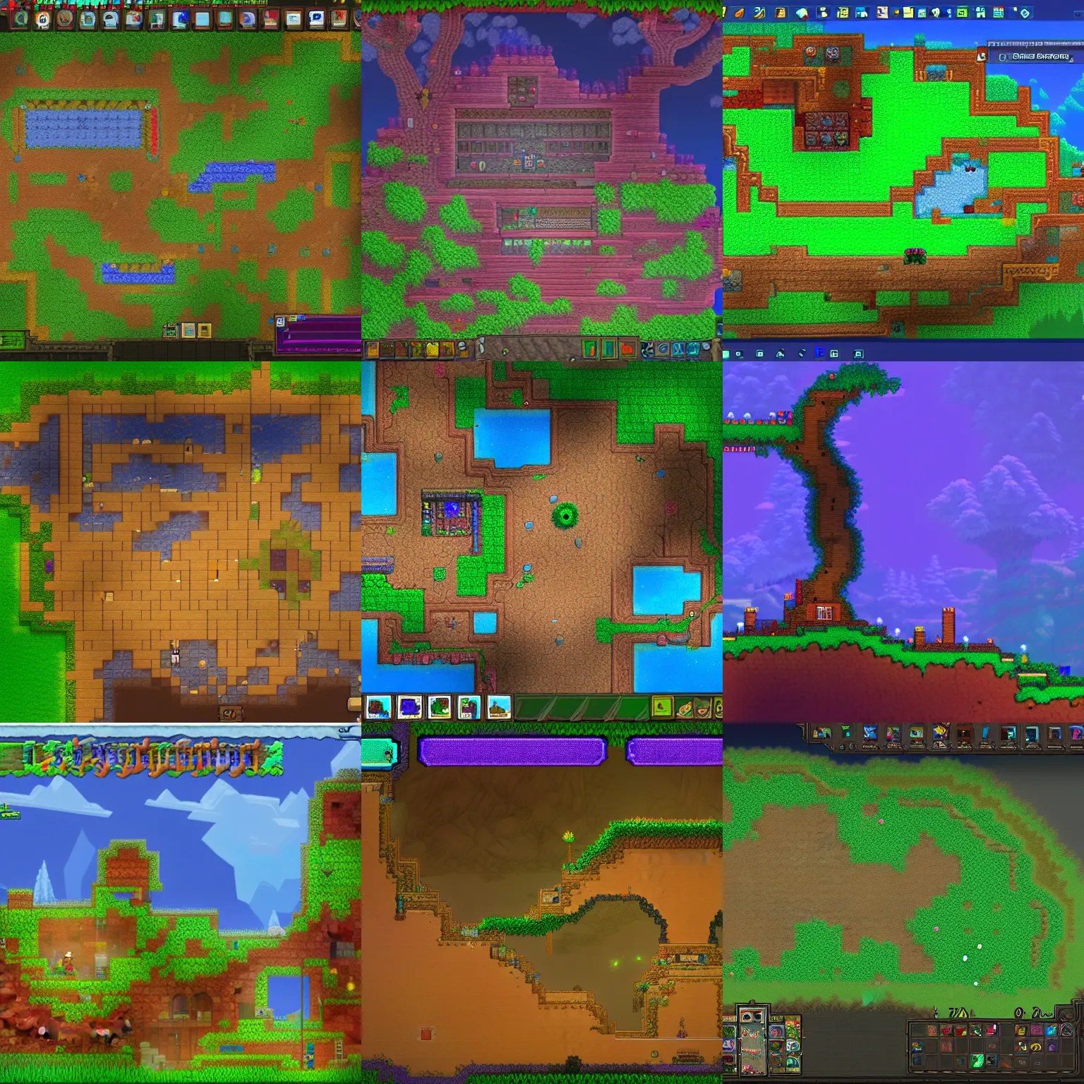 screenshot of terraria 2, unreal engine 5, raytraced Stable Diffusion