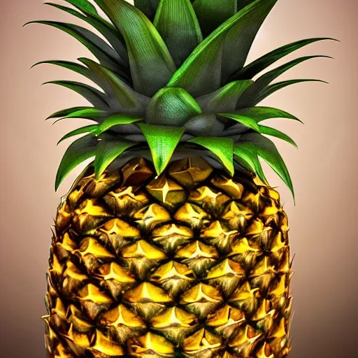 the pineapple king, realistic, hdr, clear image, hdd, Stable