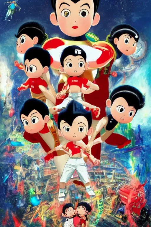 Astro Boy Movie Poster, Intense, eyecatching, Highly Stable