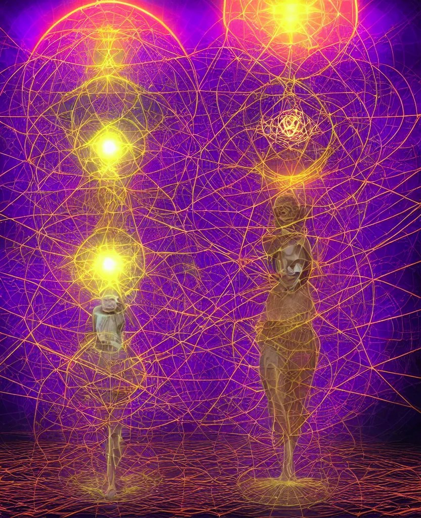 techno spiritual utopian ascended metatron, perfect Stable