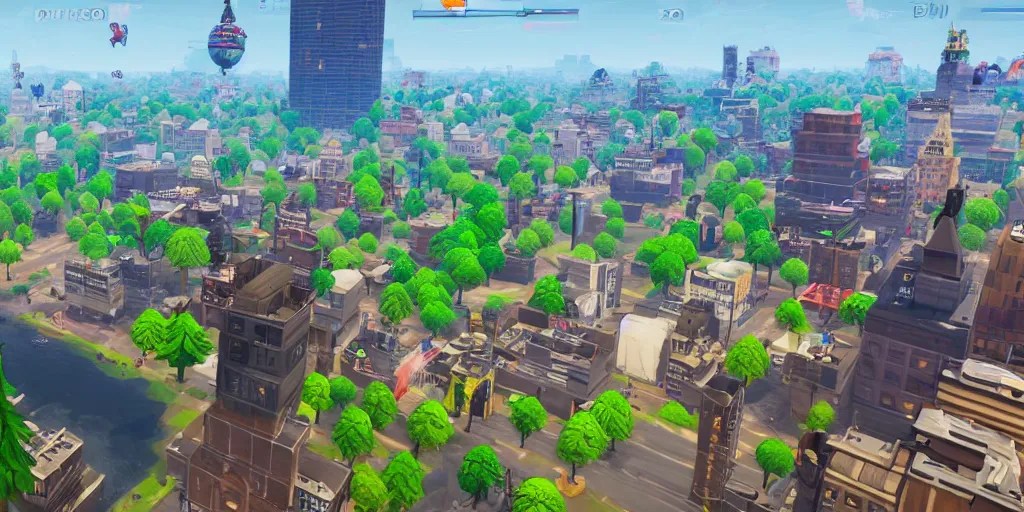 New York map location in Fortnite Stable Diffusion