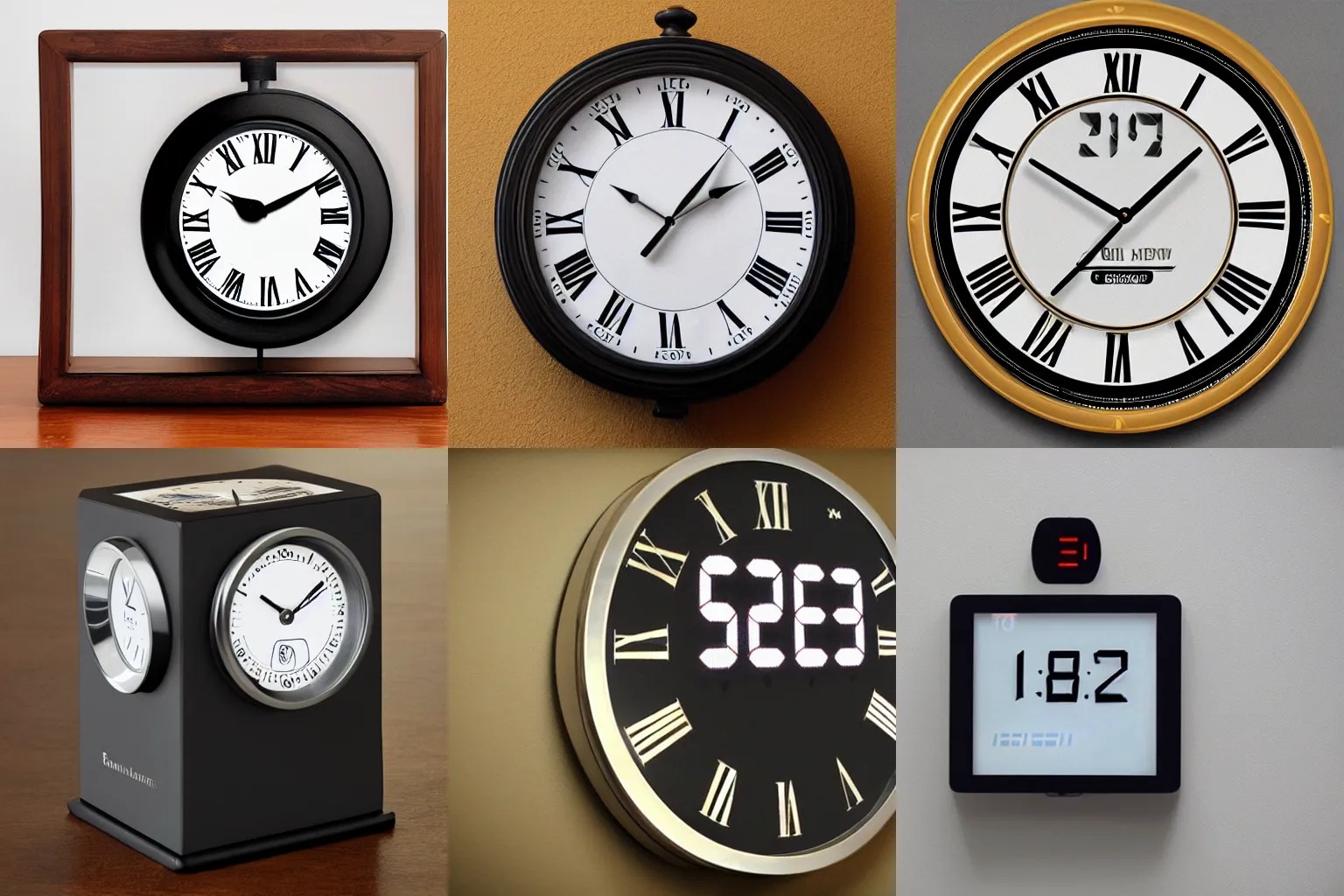 digital clock with roman numerals Stable Diffusion OpenArt
