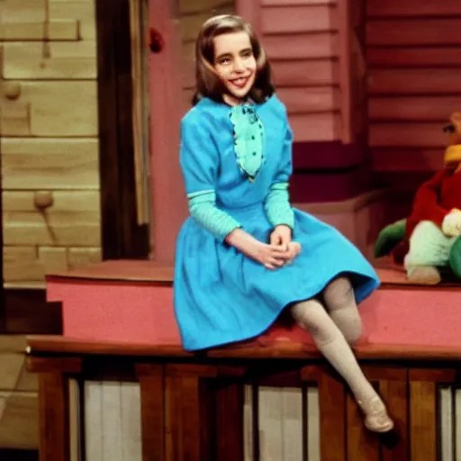 lady aberlin in mister rogers land of make believe Stable Diffusion