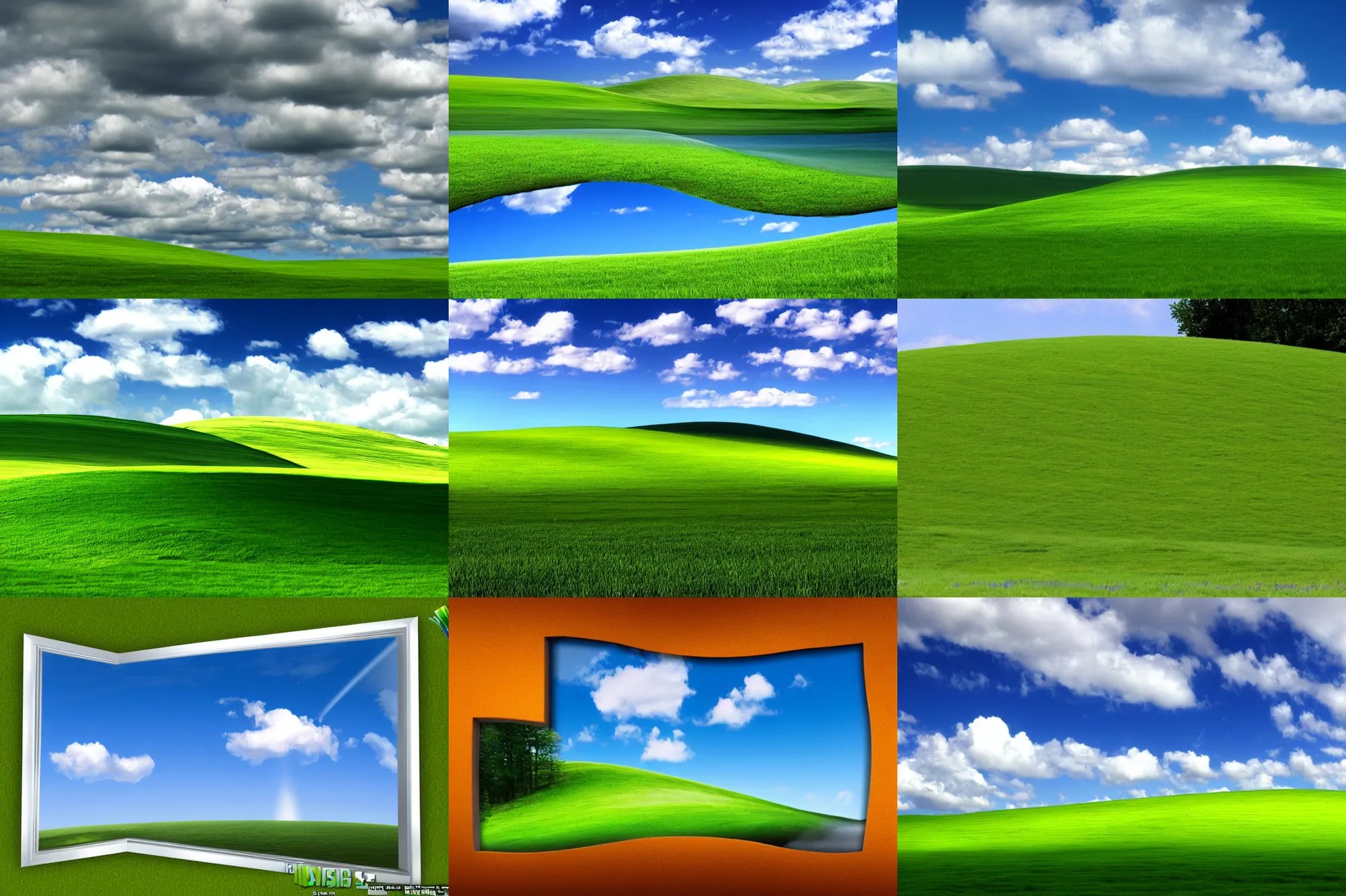 desktop screenshot from windows xp in the style of Stable Diffusion