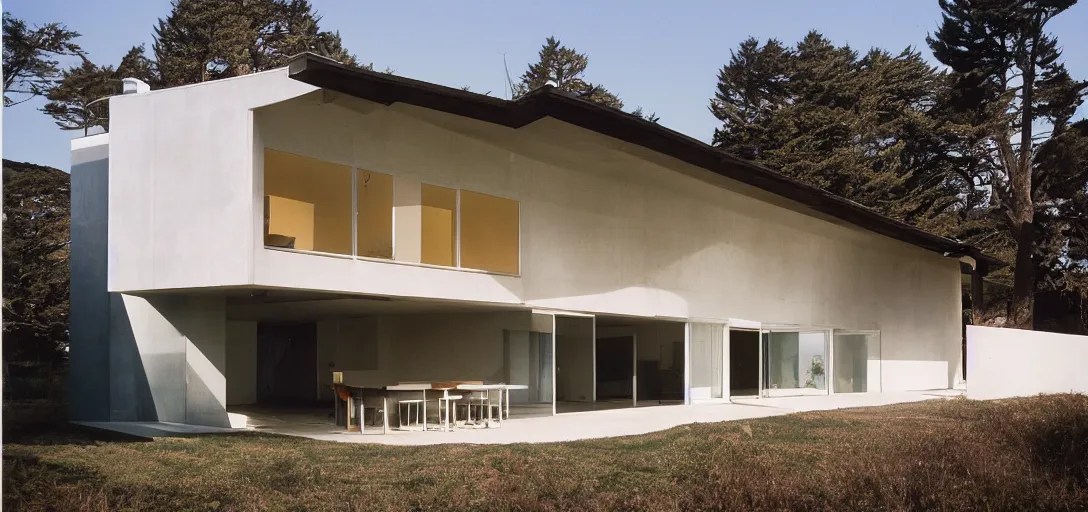 new house designed by rem koolhaas. monterey, ca in 2 Stable Diffusion