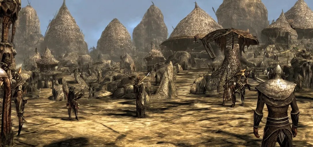 concept art for the new elder scrolls game morrowind Stable Diffusion