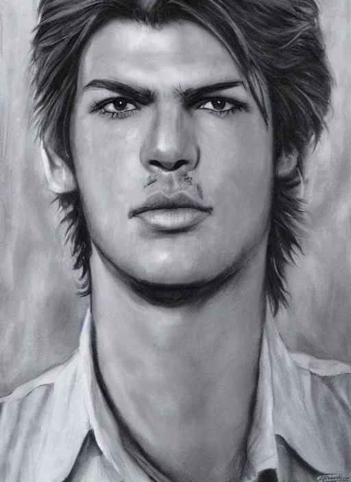 jack baker portrait by stephen grammell [ [ resident Stable Diffusion