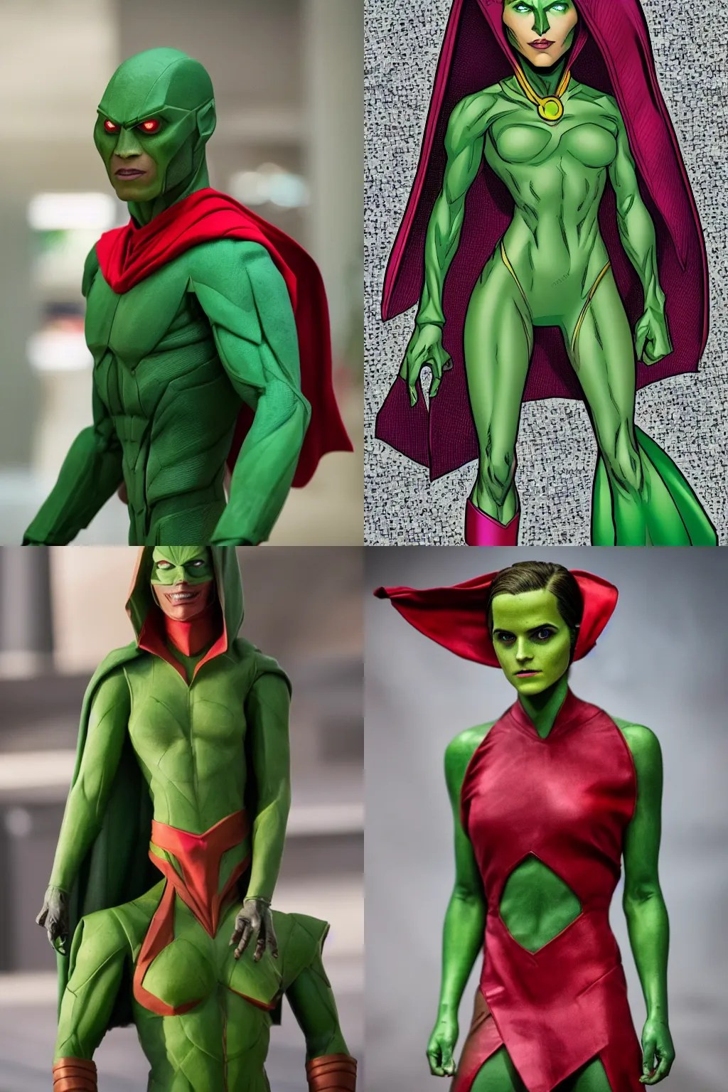 Martian Manhunter is copying appearance of Emma Stable Diffusion
